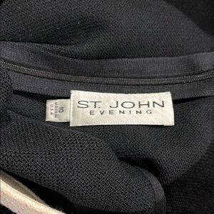 St. John Black Evening Dress